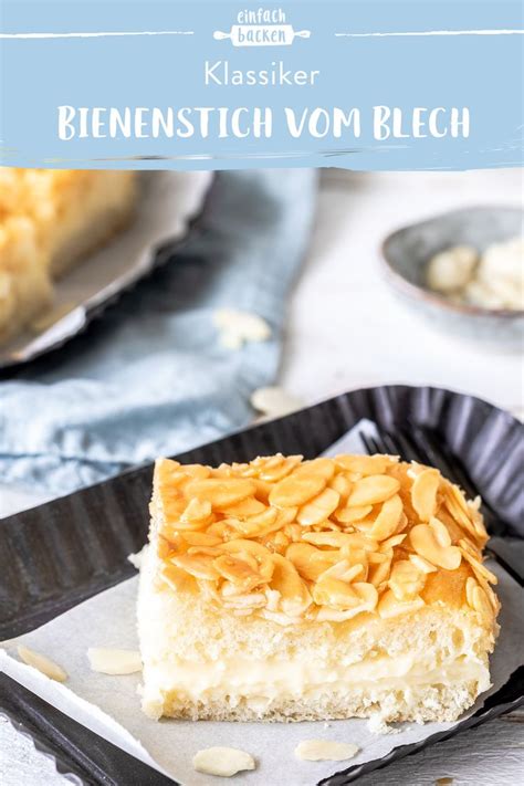 Glatt rühren und mit frischhaltefolie abgedeckt abkühlen lassen. Bienenstich vom Blech - einfaches Rezept zum Selbermachen ...