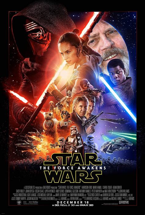 I Added Luke Into The New Force Awakens Poster Starwars