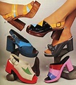 70s fashion: platform sandals | 70s platform shoes, 70s shoes, 70s fashion