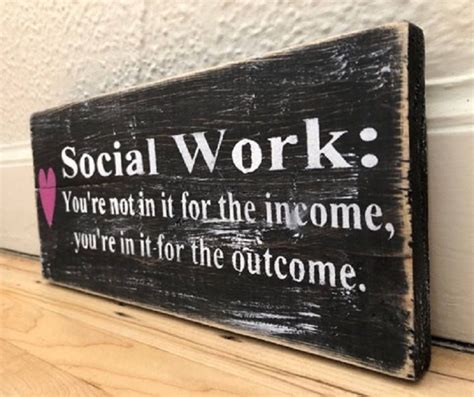 Social Worker T Social Worker Decor Office Decor Wood Sign