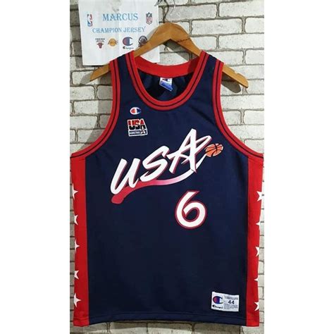 Usa Dream Team 96 Champion Jersey Authentic Quality Shopee Philippines