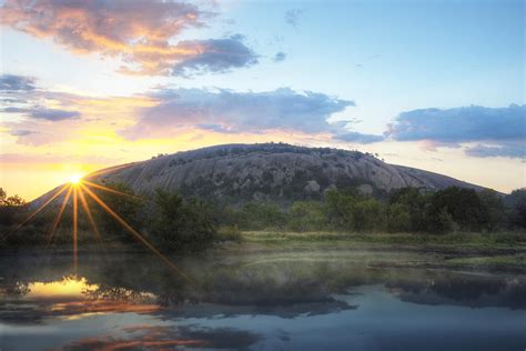 Texas Hill Country Sunrise At Enchanted Rock 1 Photograph By Rob Greebon