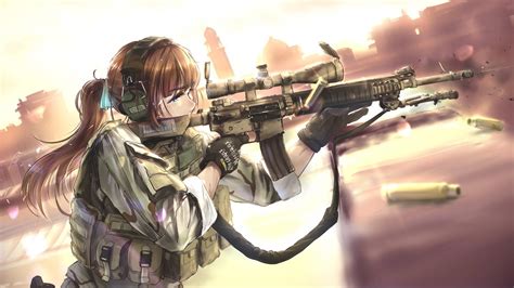 1920x1080 Anime Girl Camouflage Wallpapers Wallpaper Cave