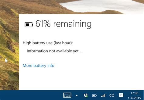 There Is A New Battery Indicator In Windows 10