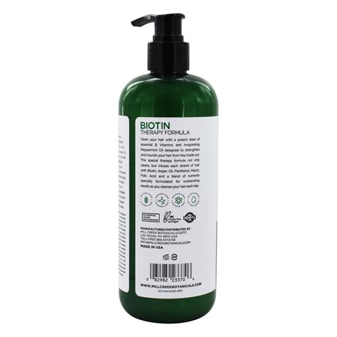 comprar shampoo de fórmula de terapia de biotina 14 fl oz mill creek botanicals preço