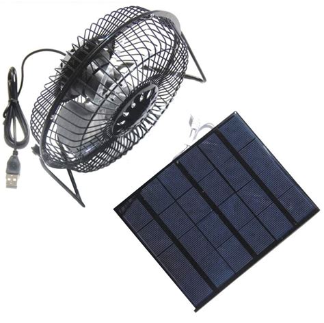 Usb Iron Fan 6inch Cooling Ventilation Fan35w Solar Panel Charger