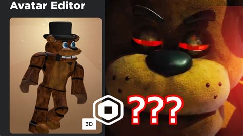 How To Make Freddy Fazbear A Roblox Avatar Five Nights Of Freddys