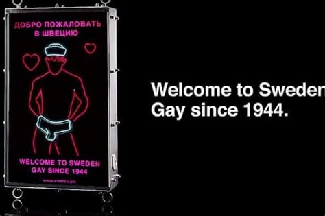 This Way If You Are Gay Sweden Uses Sign To Troll Russian Subs