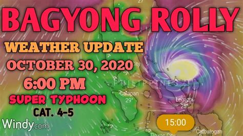 17th april 2021 last updated at 09:22. SUPER TYPHOON ROLLEY LATEST UPDATE AS OF 6:00 PM (OCTOBER ...