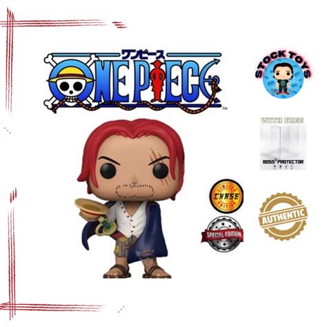 Funko Pop One Piece Shanks Chase Special Edition SE With New Boss Protector Shopee