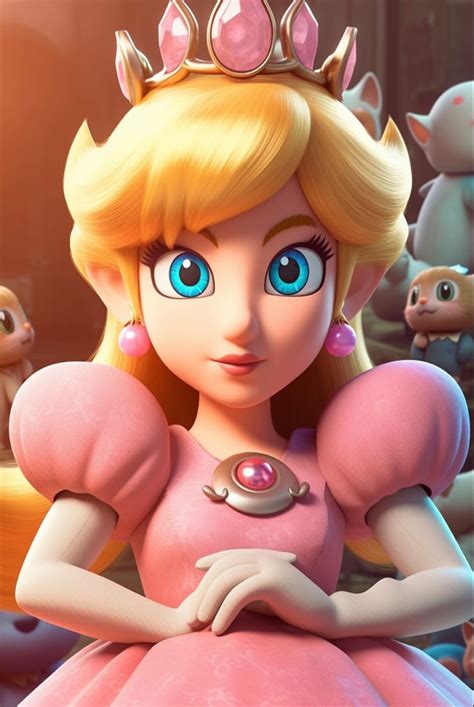 Princess Peach From The Video Game Super Mario Peach Mario Bros Princess Peach Peach Mario