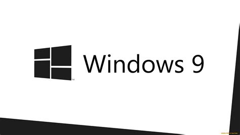 Скачать обои компьютеры Windows 9 логотип фон из раздела Компьютеры