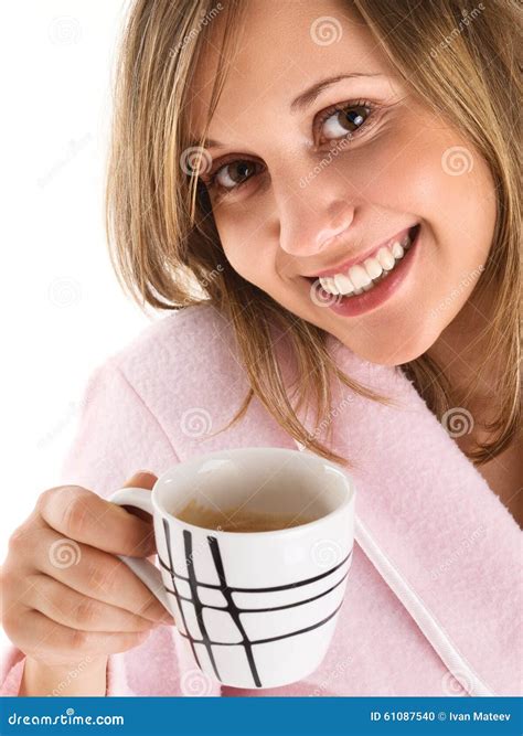 Kobiety Target8180 Ranek Kawa Zdjęcie Stock Obraz Złożonej Z Uśmiech Twarz 61087540
