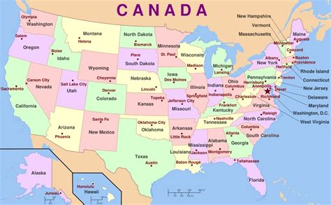 Mapa De Estados Unidos Con Nombres Capitales Estados Para Colorear Im Genes Totales