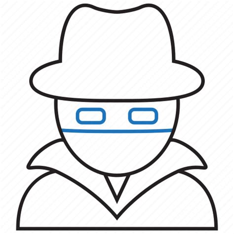 Black Hat Hacker Hat Thief Icon