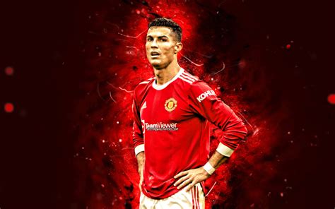 Download Wallpapers 4k Cristiano Ronaldo Close Up Manchester United