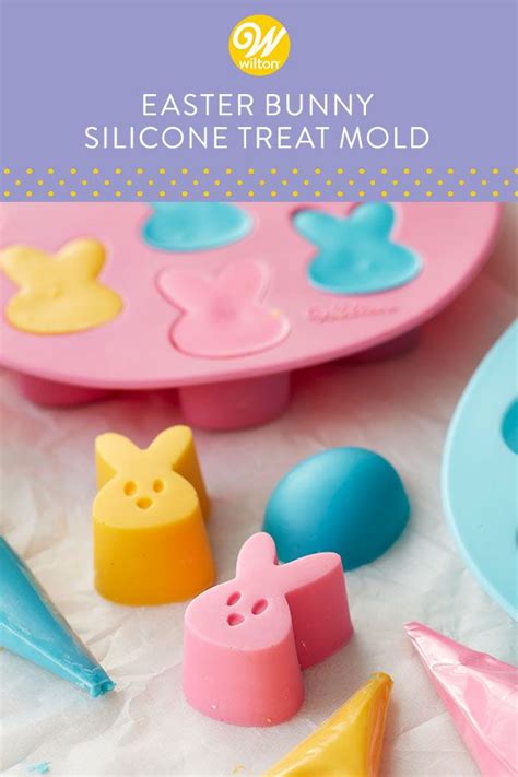 Easter Bunny Silicone Treat Mold 12 Cavity Easter Dessert Cake