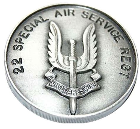A Sqn Bug Emblem Sas 22 Special Air Service Regiment Coin Hand Made