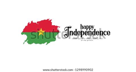 Happy Burkina Faso Independence Day Vector Stock Vector Royalty Free