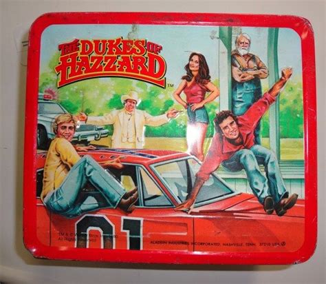 Vintage The Dukes Of Hazzard Metal Lunch Box With Thermos Average Condition