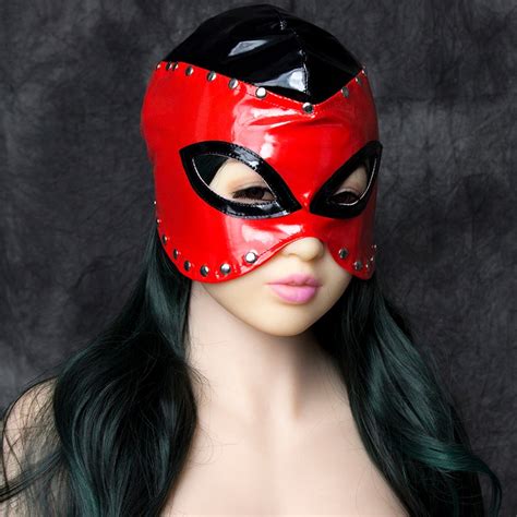 Top Sexy Queen Leather Mask Adult Sex Toys For Couples Bdsm Mask