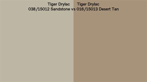 Tiger Drylac 038 15012 Sandstone Vs 016 15013 Desert Tan Side By Side