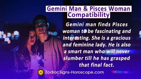 Gemini Man And Pisces Woman Compatibility In Love And Intimacy