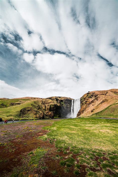 Icelandic Skógafoss Waterfall Free Stock Photo Picjumbo