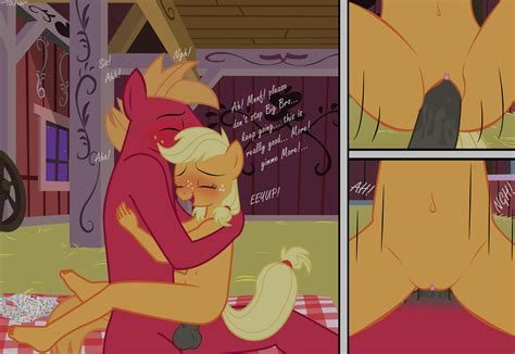 Rule 34 Absurd Res Anthro Applejack Mlp Barn Big Macintosh Mlp