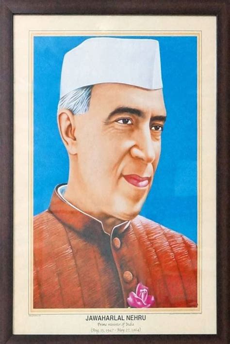 Poster Of Indian Leader And Freedom Fighter Jawaharlal Nehru 3d Poster