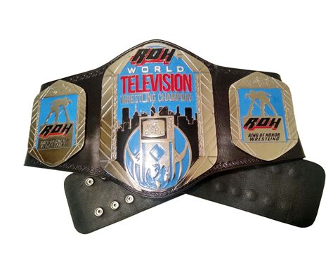 Roh Ring Of Honor World Television Wrestling Championship Belt Black