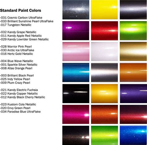 Car Paint Color Selector Paint Color Ideas