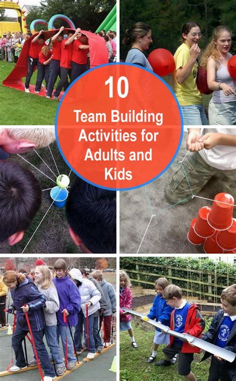 10 Team Building Activities For Adults And Kids Kids Team Building