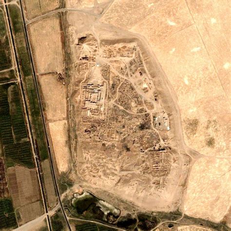 Assyrian City Of Nimrud From Above As It Appeared Several Years Ago