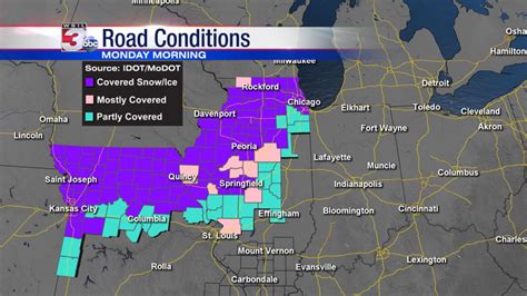 Latest Road Condition Maps Illinois And Missouri Wsil Tv 3 Southern