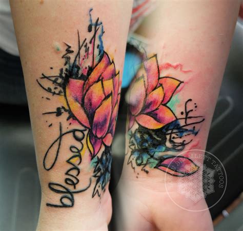 Watercolor Lotus Coverup Tattoo By Logan Bramlett Follow Me On Ig To