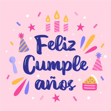 Concepto De Letras Feliz Cumpleaños Vector Gratis