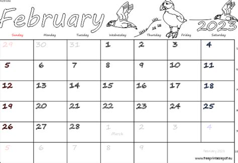 February 2023 Australia Calendar Free Printable Pdf