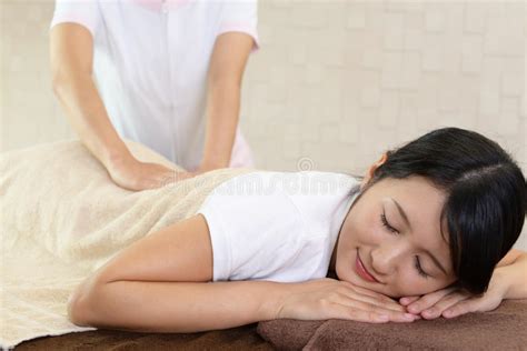 woman getting a body massage stock image image of center beautiful