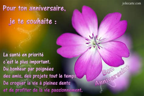 Bonne Anniversaire Message