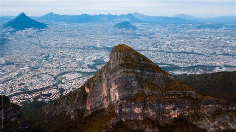 View Over Monterrey City From The Mountains By Stocksy Contributor