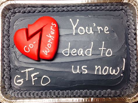 Coworkers goodbye cake | Goodbye cake, Going away cakes, Goodbye gifts