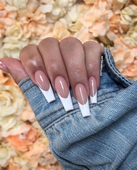 Pin By Piaababe🪐 On Nail Inspo French Tip Acrylic Nails White Tip