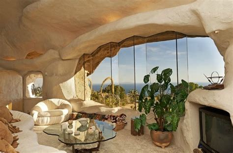 Living Room Flintstone House Malibu Homes Earth Homes