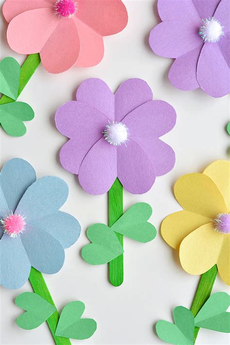 How To Make Construction Paper Flower Bouquets Tutor Suhu