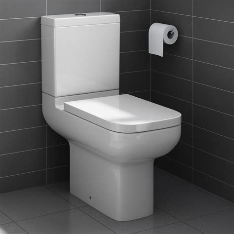 £129 Short Projection Close Coupled Toilet And Cistern Inc Soft Close