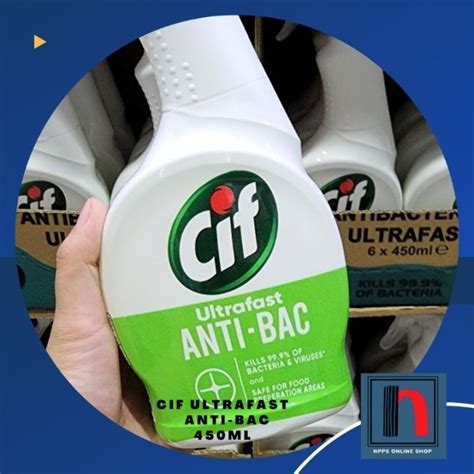 Cif Ultrafast Anti Bac Multi Purpose Disinfectant Spray 450ml Lazada Ph