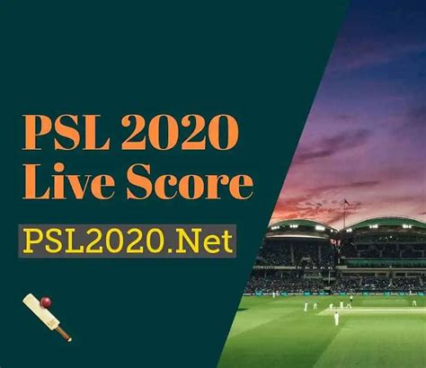 Psl 2020 Live Score Updated Free Websites Details