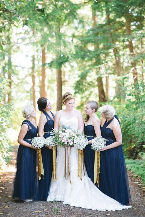 Anemones, tropicals, succulents, orchids, freesia 58 Elegant Navy And Gold Wedding Ideas - Weddingomania