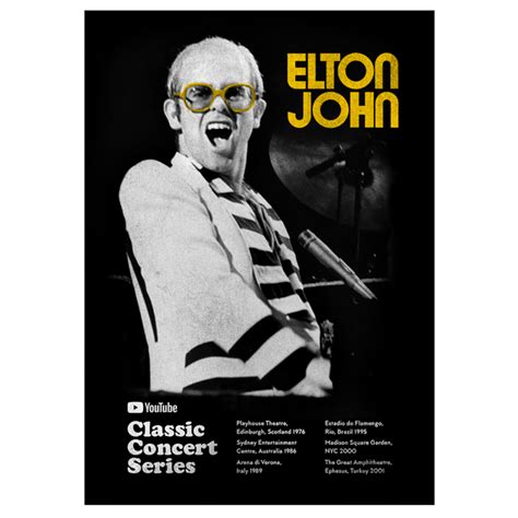 Classic Concert Series Poster Elton John Official Store